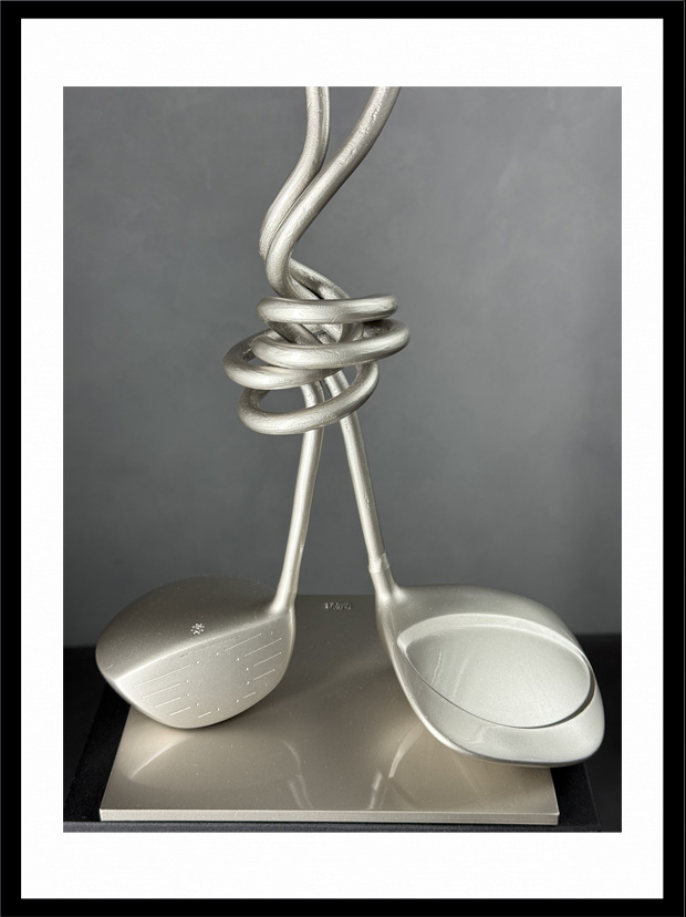 Арт-объект СВЯЗЬ. Longest Drive  подарок для гольфистов, приз на гольф-турнир, для оформления гольф-клуба; GolfArt