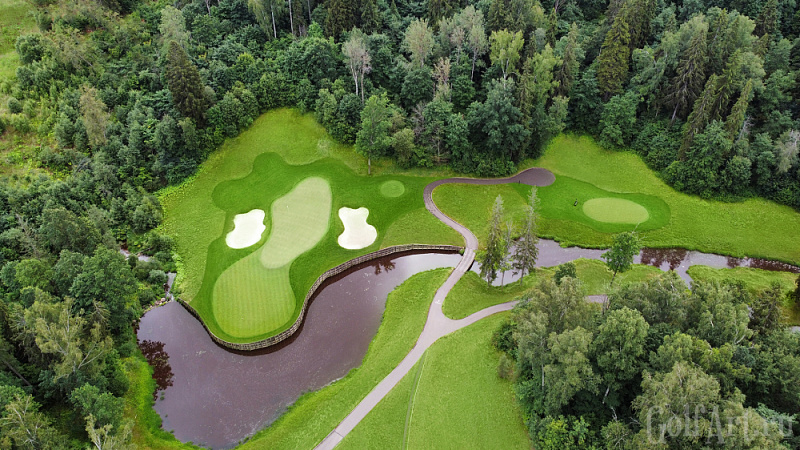 Целеево # 10_1 профессиональная фотография гольф-поля; GolfArt