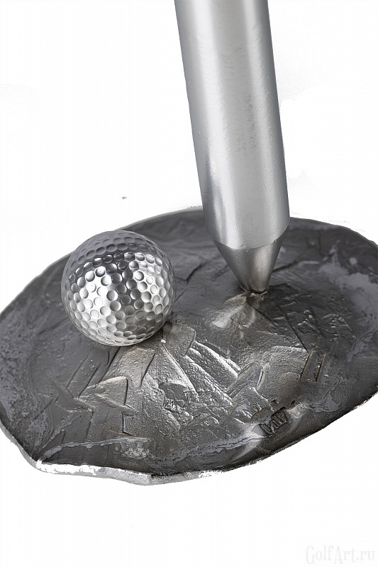 Арт-объект Стальная ТИ подарок для гольфистов, приз на гольф-турнир, для оформления гольф-клуба; GolfArt