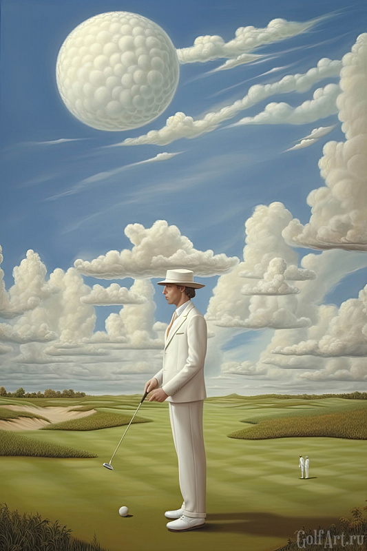 Hole 1 фотография из цикла Человек играет в гольф, для художественного оформления гольф-клуба/кабинета/офиса; GolfArt