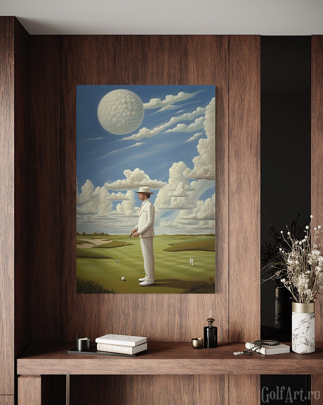 Hole 1 фотография из цикла Человек играет в гольф, для художественного оформления гольф-клуба/кабинета/офиса; GolfArt