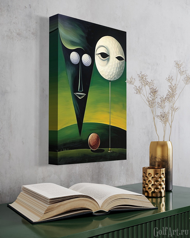 Hole 4 фотография из цикла Человек играет в гольф, для художественного оформления гольф-клуба/кабинета/офиса; GolfArt