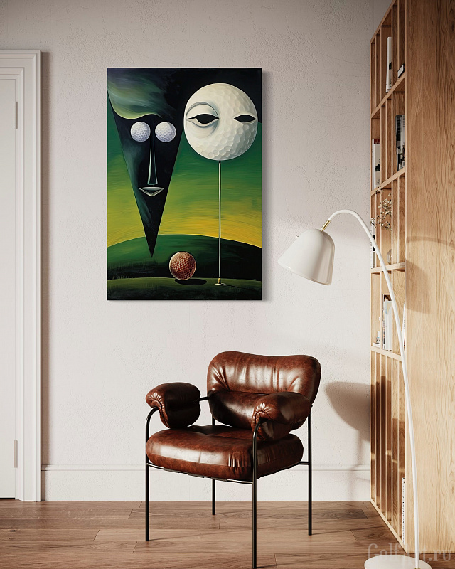 Hole 4 фотография из цикла Человек играет в гольф, для художественного оформления гольф-клуба/кабинета/офиса; GolfArt