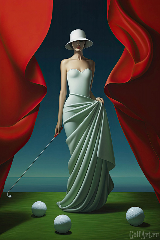 Hole 5 фотография из цикла Человек играет в гольф, для художественного оформления гольф-клуба/кабинета/офиса; GolfArt