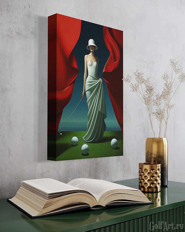 Hole 5 фотография из цикла Человек играет в гольф, для художественного оформления гольф-клуба/кабинета/офиса; GolfArt