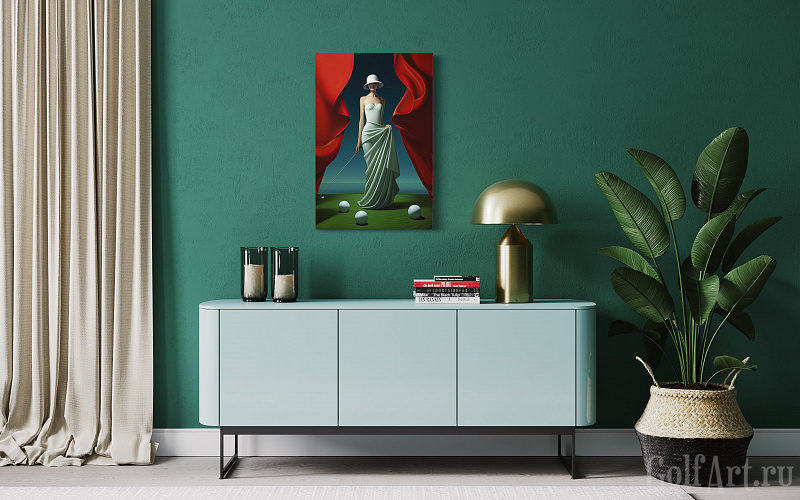 Hole 5 фотография из цикла Человек играет в гольф, для художественного оформления гольф-клуба/кабинета/офиса; GolfArt