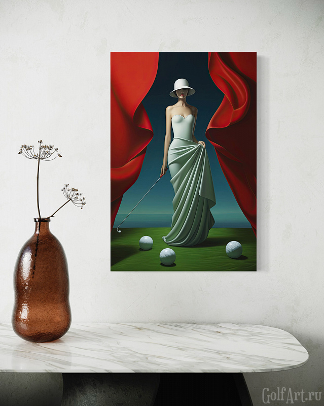 Hole 5 фотография из цикла Человек играет в гольф, для художественного оформления гольф-клуба/кабинета/офиса; GolfArt