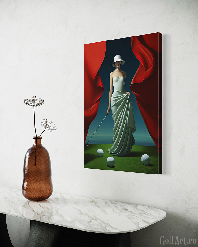 Hole 5 фотография из цикла Человек играет в гольф, для художественного оформления гольф-клуба/кабинета/офиса; GolfArt