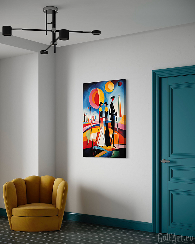 Hole 6 фотография из цикла Человек играет в гольф, для художественного оформления гольф-клуба/кабинета/офиса; GolfArt