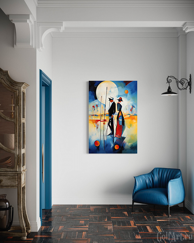 Hole 7 фотография из цикла Человек играет в гольф, для художественного оформления гольф-клуба/кабинета/офиса; GolfArt