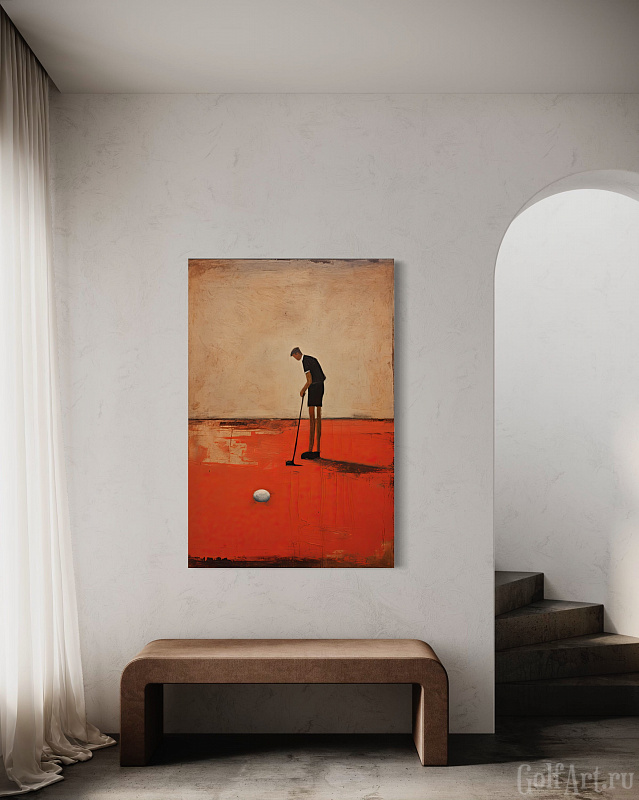 Hole 8 фотография из цикла Человек играет в гольф, для художественного оформления гольф-клуба/кабинета/офиса; GolfArt