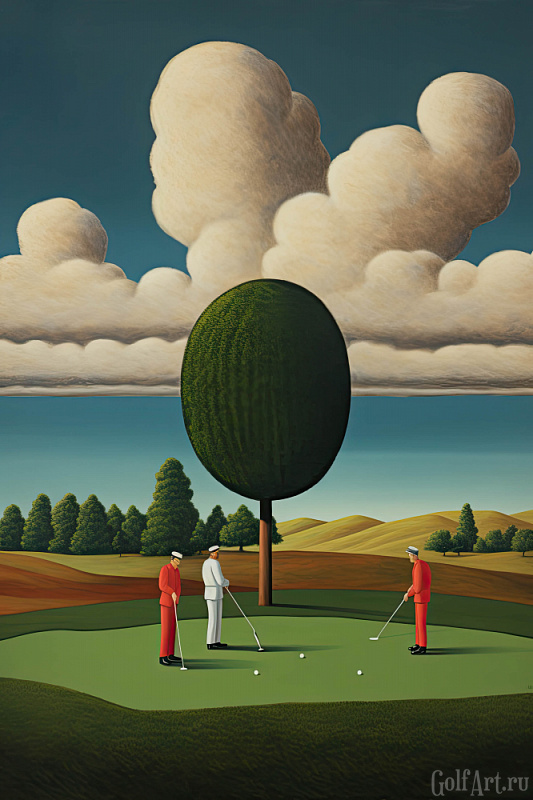 Hole 11 (SOLD) фотография из цикла Человек играет в гольф, для художественного оформления гольф-клуба/кабинета/офиса; GolfArt