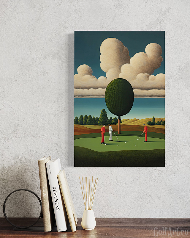 Hole 11 (SOLD) фотография из цикла Человек играет в гольф, для художественного оформления гольф-клуба/кабинета/офиса; GolfArt