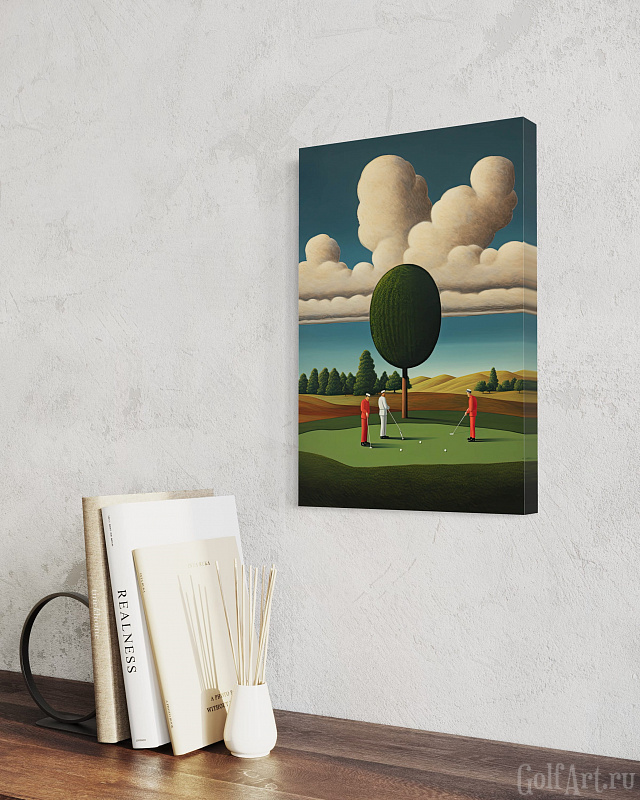 Hole 11 (SOLD) фотография из цикла Человек играет в гольф, для художественного оформления гольф-клуба/кабинета/офиса; GolfArt
