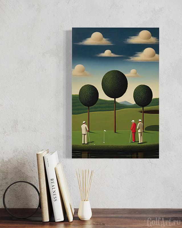 Hole 12 фотография из цикла Человек играет в гольф, для художественного оформления гольф-клуба/кабинета/офиса; GolfArt