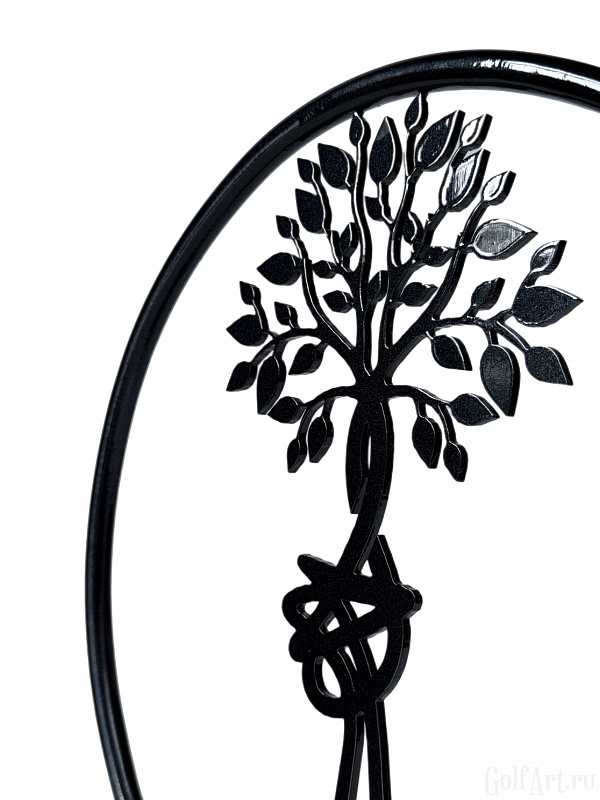 Арт-объект "Единство" (в черном исполнении) подарок для гольфистов, приз на гольф-турнир, для оформления гольф-клуба; GolfArt