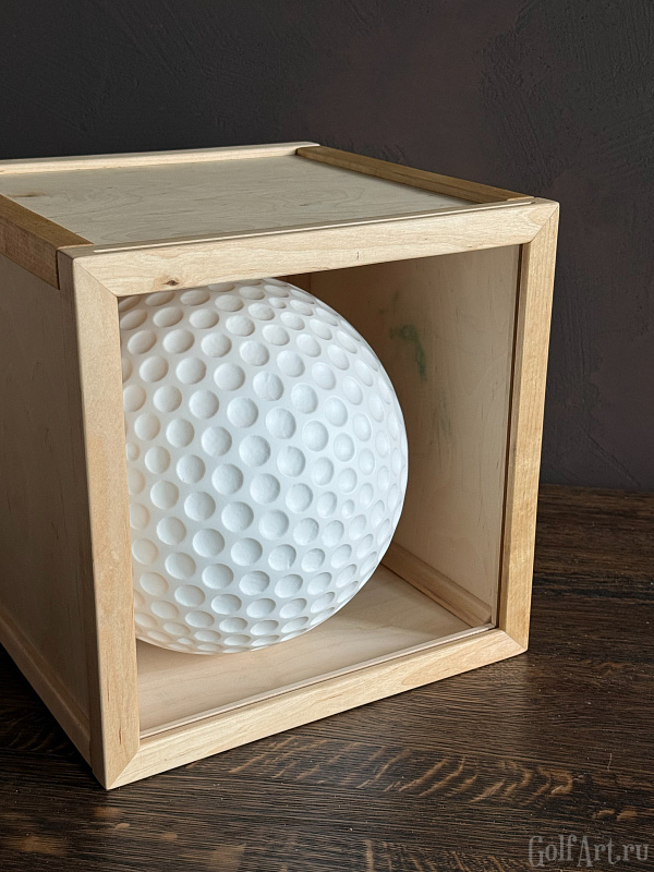 Арт-объект МЯЧ подарок для гольфистов, приз на гольф-турнир, для оформления гольф-клуба; GolfArt