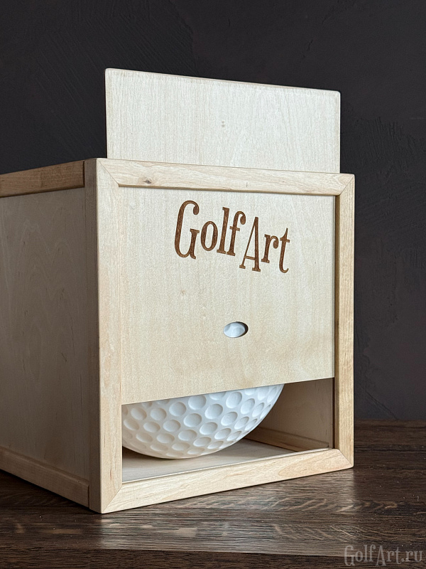 Арт-объект МЯЧ подарок для гольфистов, приз на гольф-турнир, для оформления гольф-клуба; GolfArt