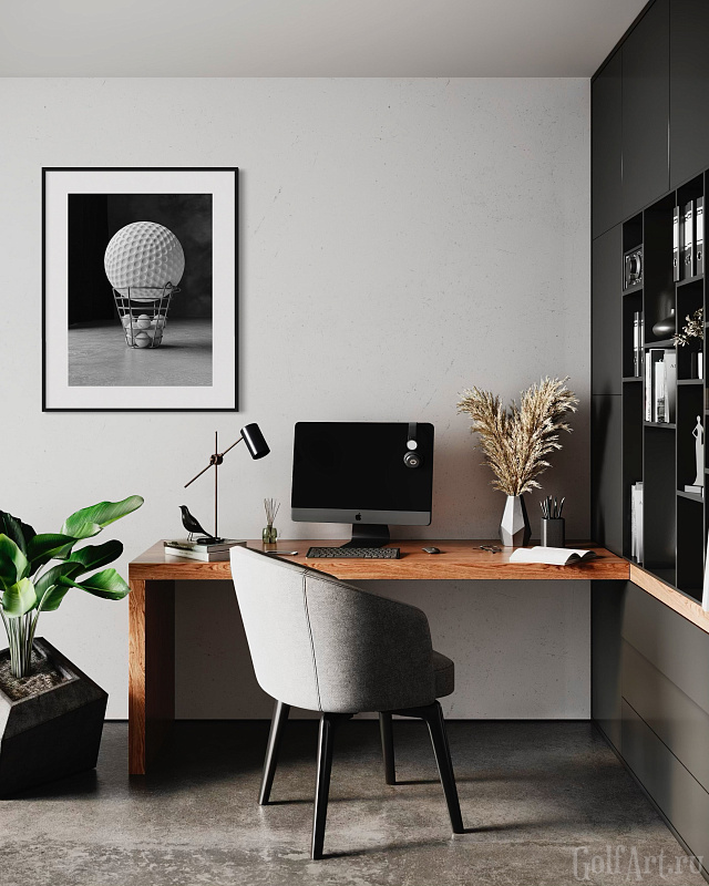 Фотография "Первый среди равных" фотография из цикла Black and White, для художественного оформления гольф-клуба/кабинета/офиса; GolfArt