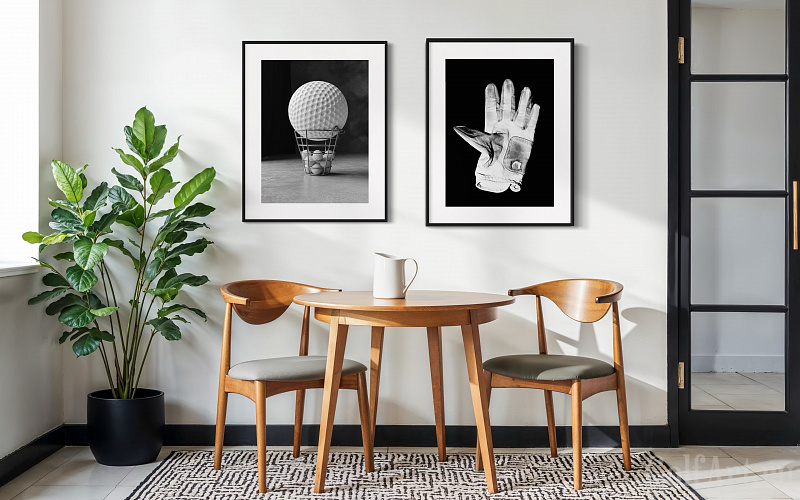 Фотография "Первый среди равных" фотография из цикла Black and White, для художественного оформления гольф-клуба/кабинета/офиса; GolfArt