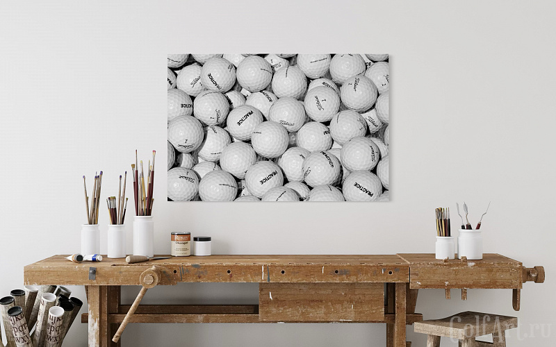 Фотография «Всегда первый» фотография из цикла Black and White, для художественного оформления гольф-клуба/кабинета/офиса; GolfArt