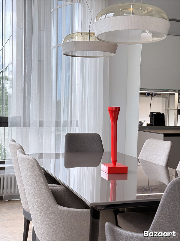 Арт-объект Tee. Красная (матовая) подарок для гольфистов, приз на гольф-турнир, для оформления гольф-клуба; GolfArt