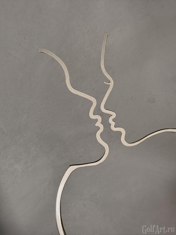 Арт-объект "Притяжение" подарок для гольфистов, приз на гольф-турнир, для оформления гольф-клуба; GolfArt