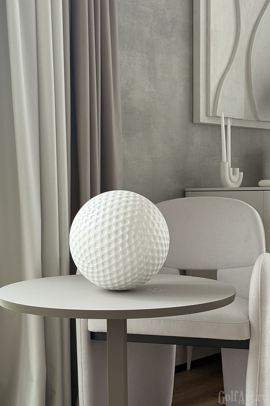 Арт-объект МЯЧ подарок для гольфистов, приз на гольф-турнир, для оформления гольф-клуба; GolfArt