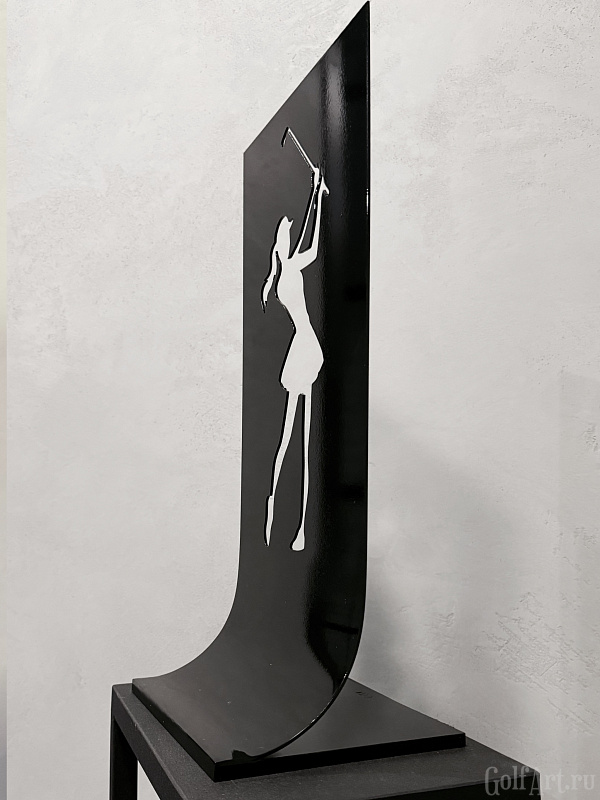 Арт-объект "Внутренняя сила". Гольфистка подарок для гольфистов, приз на гольф-турнир, для оформления гольф-клуба; GolfArt