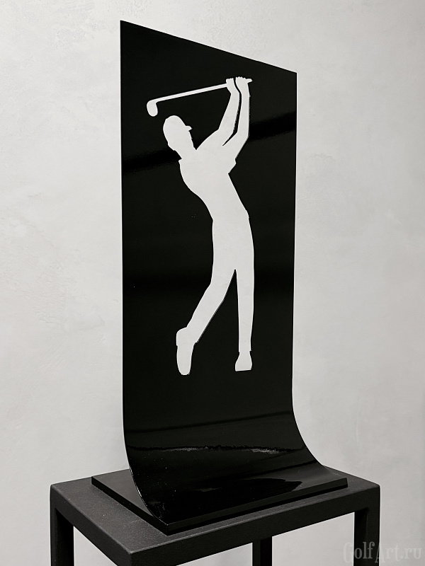 Арт-объект "Внутренняя сила". Гольфист подарок для гольфистов, приз на гольф-турнир, для оформления гольф-клуба; GolfArt