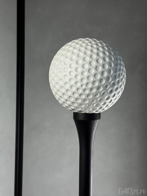 Арт-объект "Точка начала" подарок для гольфистов, приз на гольф-турнир, для оформления гольф-клуба; GolfArt