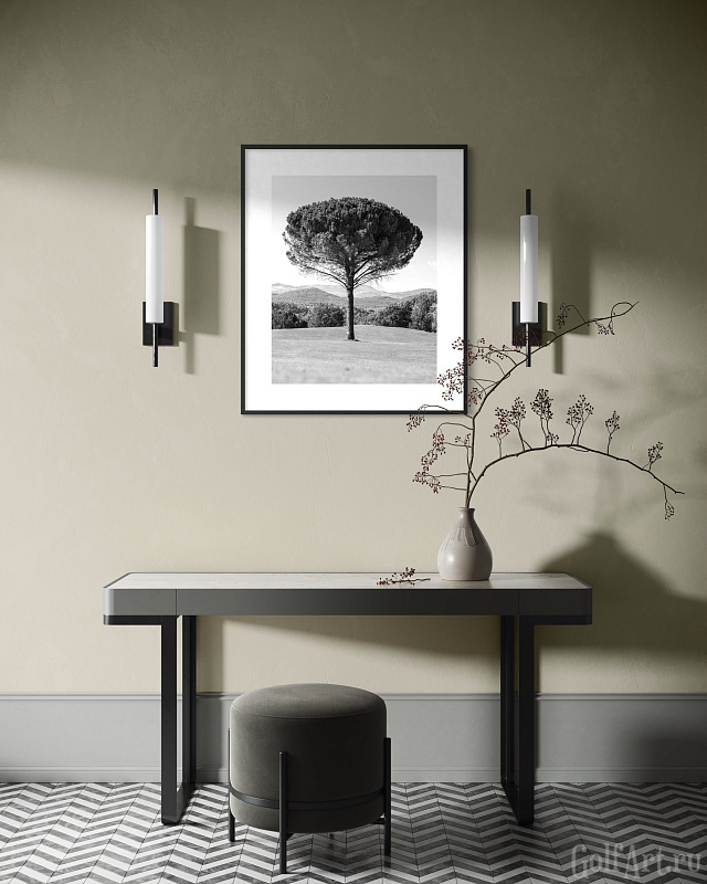 Фотография «Hole 5. Terre Blanche Golf Club» фотография из цикла Black and White, для художественного оформления гольф-клуба/кабинета/офиса; GolfArt