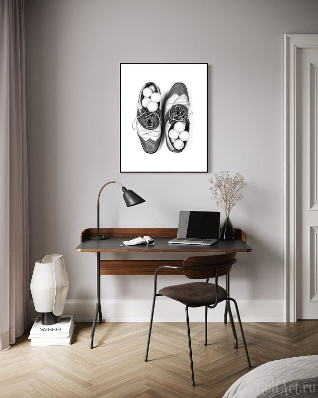 Фотография "Войти в игру!» фотография из цикла Black and White, для художественного оформления гольф-клуба/кабинета/офиса; GolfArt