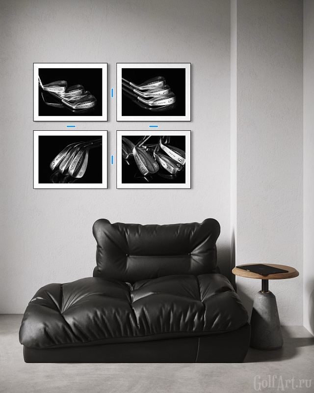 Фотография «Дистанция» фотография из цикла Black and White, для художественного оформления гольф-клуба/кабинета/офиса; GolfArt