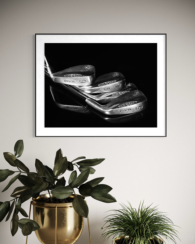 Фотография «По ситуации!» фотография из цикла Black and White, для художественного оформления гольф-клуба/кабинета/офиса; GolfArt