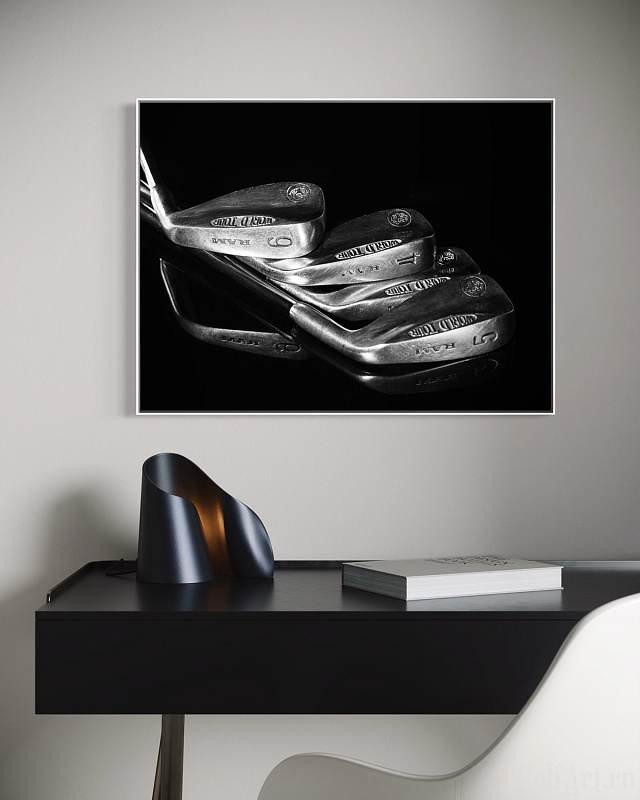 Фотография «По ситуации!» фотография из цикла Black and White, для художественного оформления гольф-клуба/кабинета/офиса; GolfArt