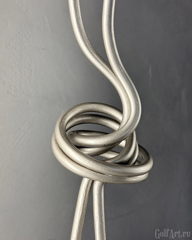 Арт-объект Связь. (Вуды, сохранен оригинальный цвет) подарок для гольфистов, приз на гольф-турнир, для оформления гольф-клуба; GolfArt