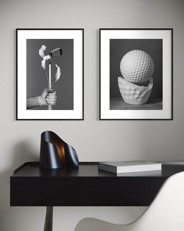 Фотография «Баланс» фотография из цикла Black and White, для художественного оформления гольф-клуба/кабинета/офиса; GolfArt