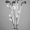 Фотография «Букет с клюшками» фотография из цикла Black and White, для художественного оформления гольф-клуба/кабинета/офиса; GolfArt